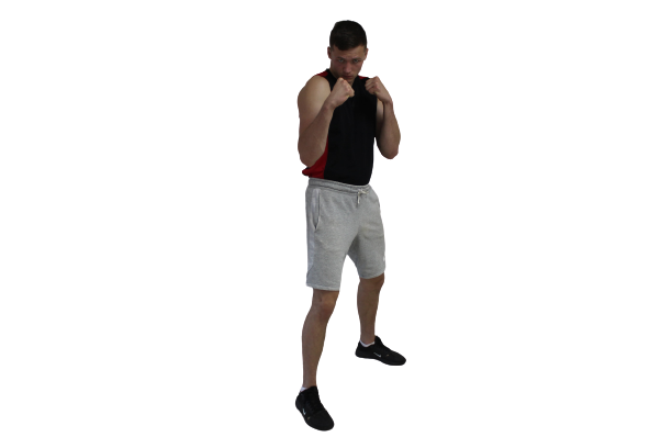 A boxer in the southpaw stance